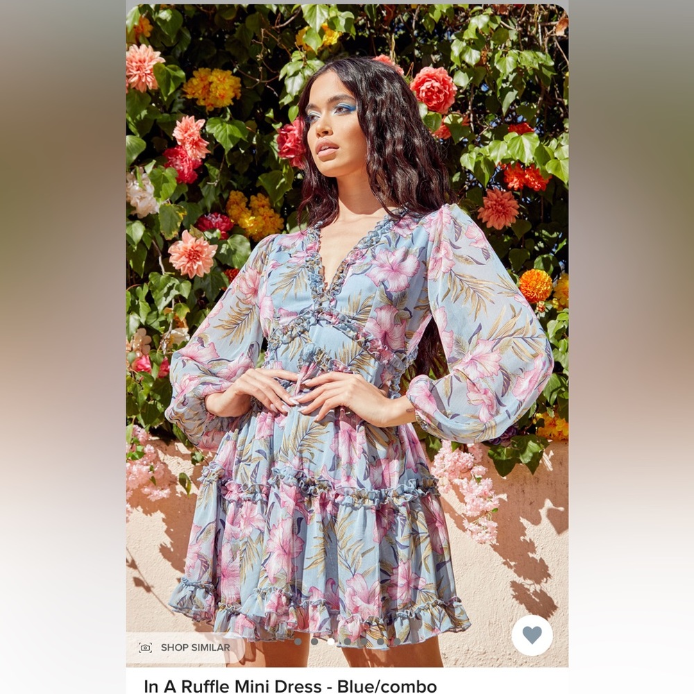 Ruffle mini dress